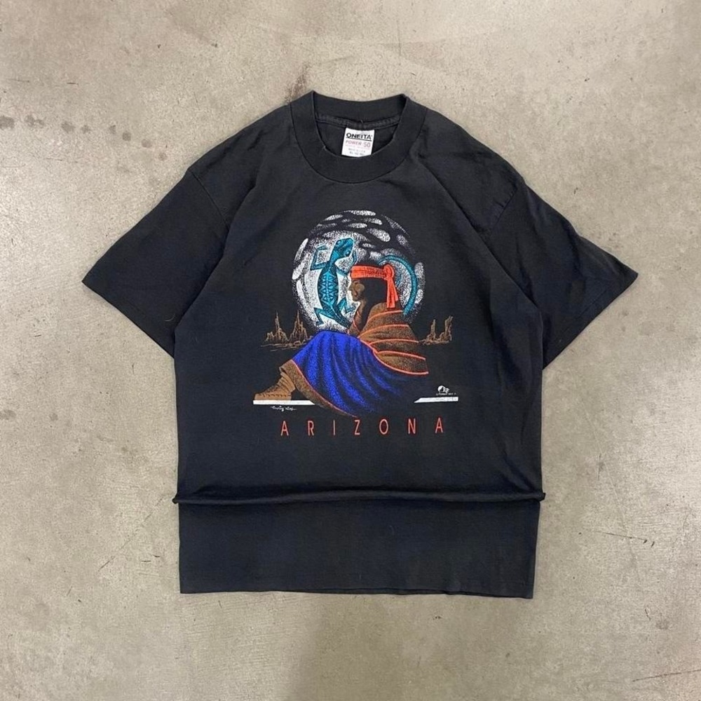 Vintage Arizona Native American 90s Oneita Destination Art T-Shirt Size‎ XL
